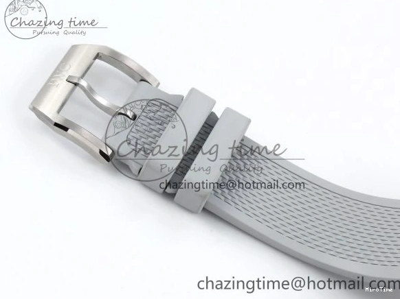 MIROTIME 0212 Portuguese Chrono IW3716 Z+F 1:1 Best Edition White Dial on Gray Rubber Strap A WrinkleFree 7014